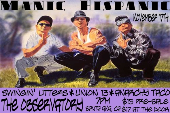 Manic Hispanic Yearbook Flyer